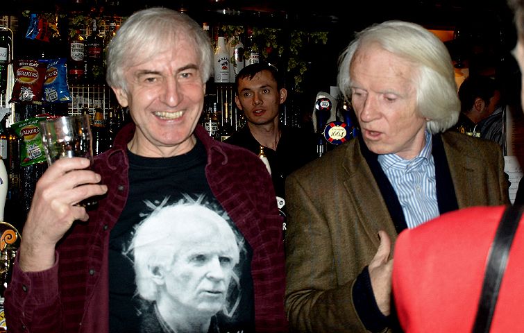 Ronan is astonished at Roger's teeshirt