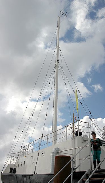 Mary, a moose and a mast