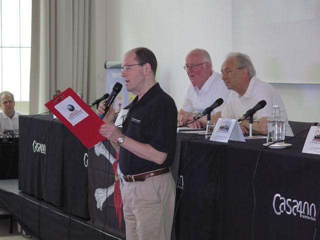 Tony introduces organisers Hans Knot and Martin Van der Ven