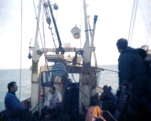 Lister Petter alternator being lifted aboard