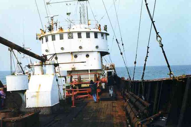 Strarboard side deck