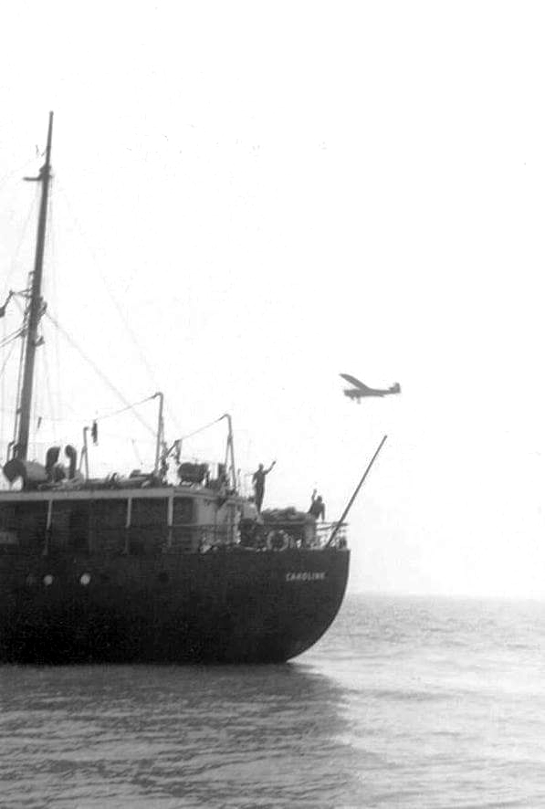 MV Caroline off Essex in 1964 3