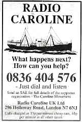 Caroline Info' Line press advert