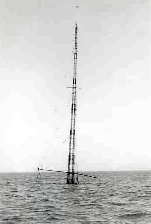 Mi-Amigo wreck mast 1986