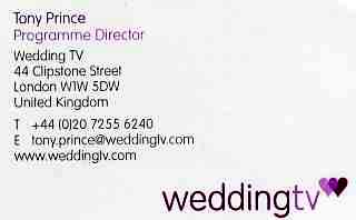 Wedding TV Card