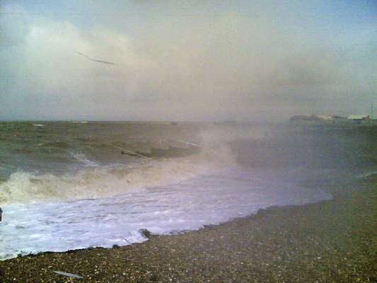 Rough seas Whitstable