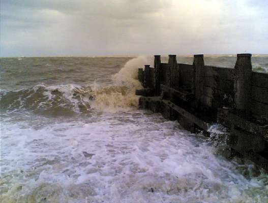 Rough seas Whitstable