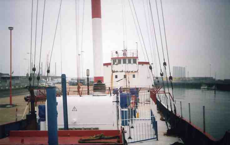MV Communicator looking aft