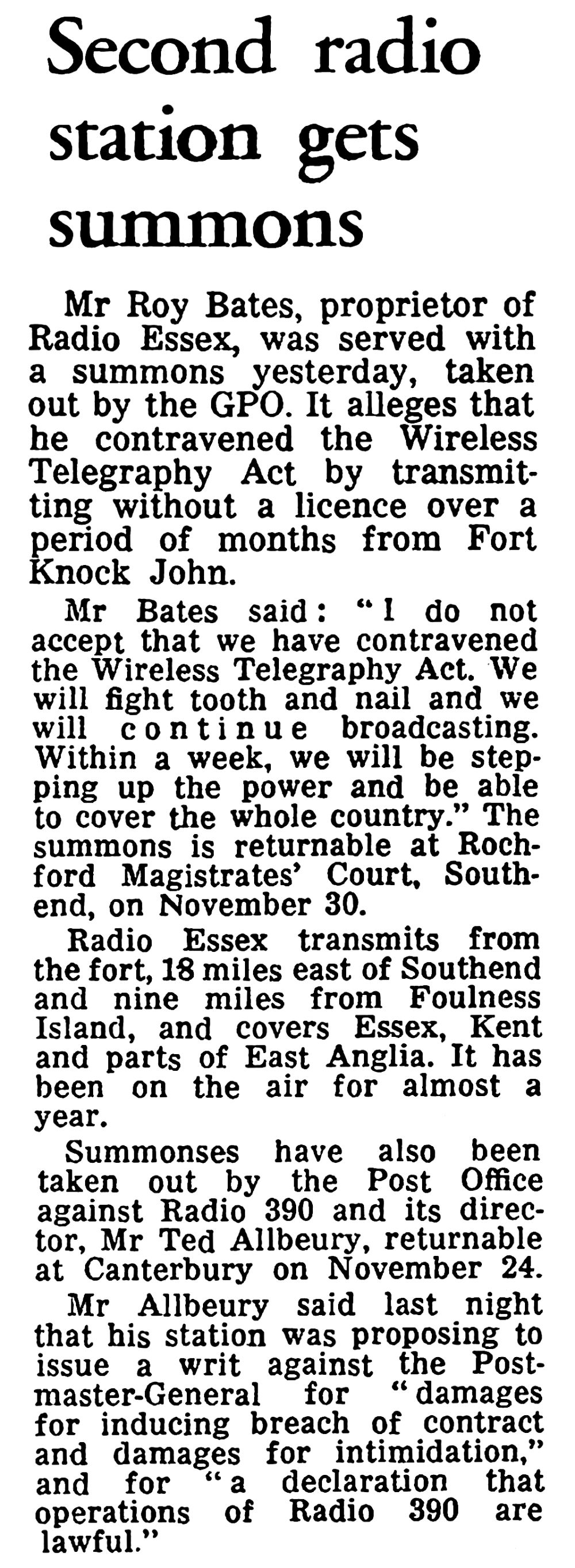 The Guardian 29th September 1966