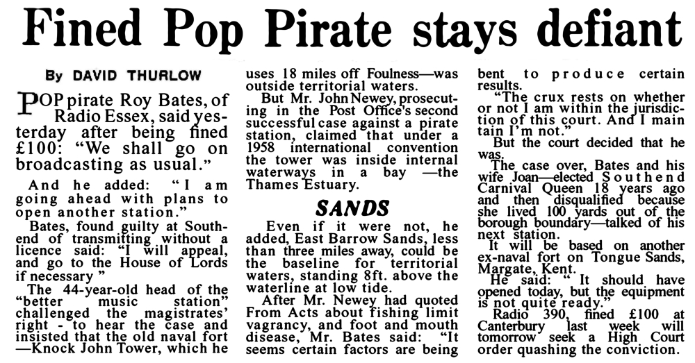 Daily Express 1st December 1966
