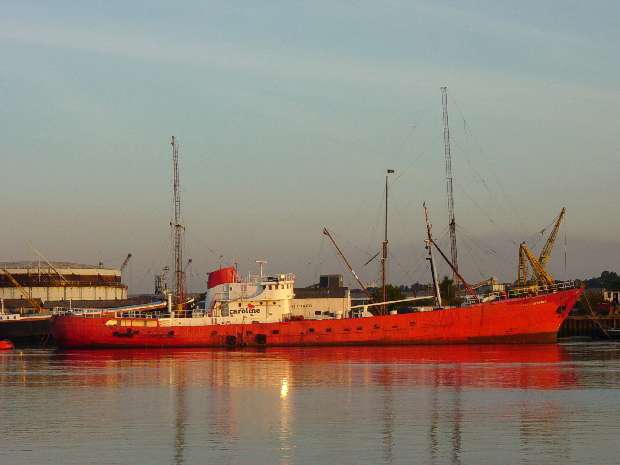 Ross Revenge starboard side in evening light