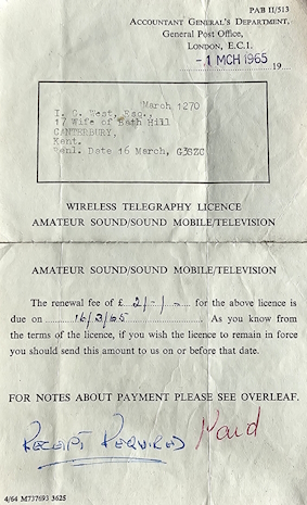Amateur Radio fee