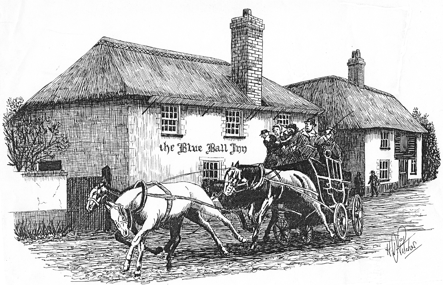 Blue Ball Sidmouth in 1900
