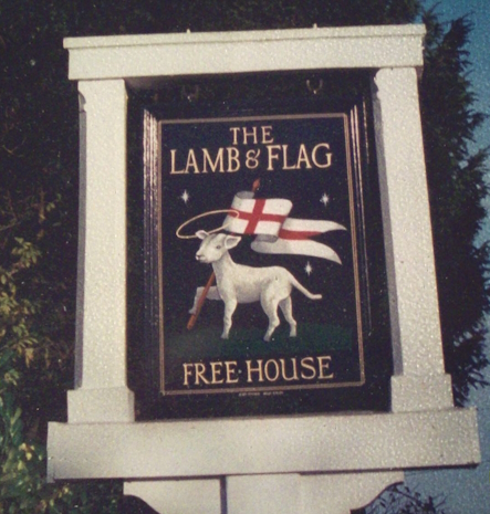 The Lamb & Flag Inn Sign The Lamb & Flag Inn Sign
