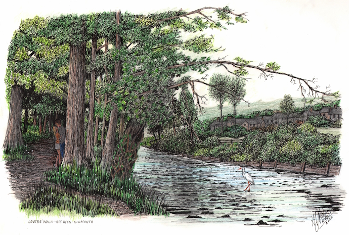 Lovers Walk, Sidmouth, Devon Lovers Walk, Sidmouth, Devon