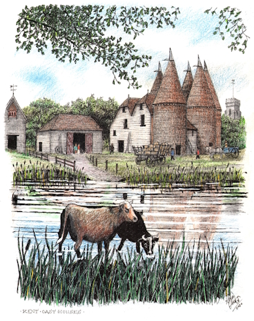 Oast Houses, Kent Oast Houses, Kent