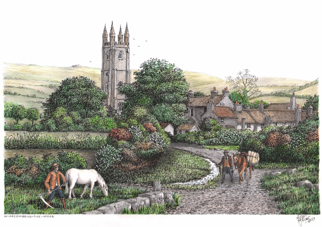 Widecombe-in-the-Moor, Dartmoor, Devon