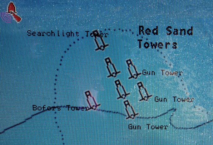 Ships Radar Plot of the Red Sands Army Towers