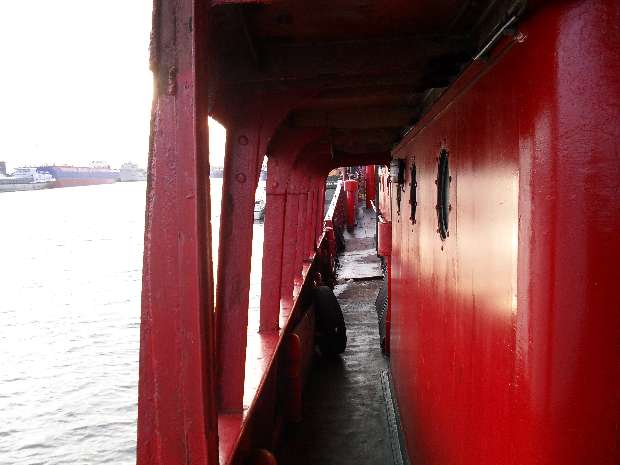Looking forward port side