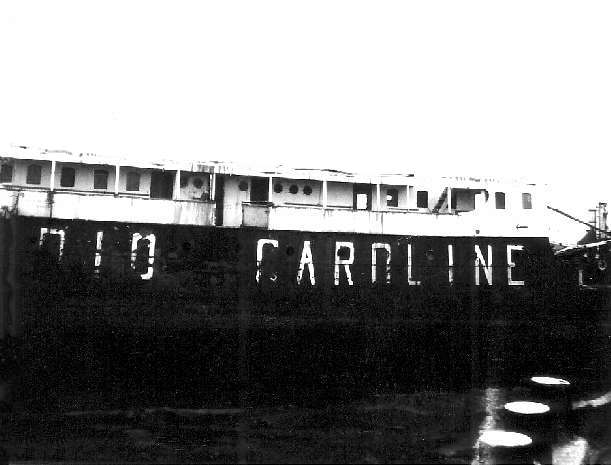 MV Caroline scrapped staboard view close up