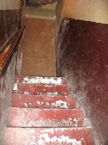 Stairs to top floor