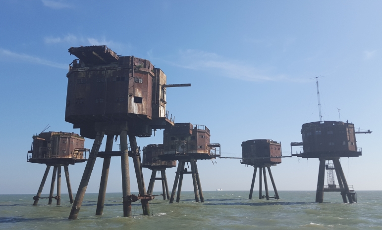 Red Sands Forts looking East
