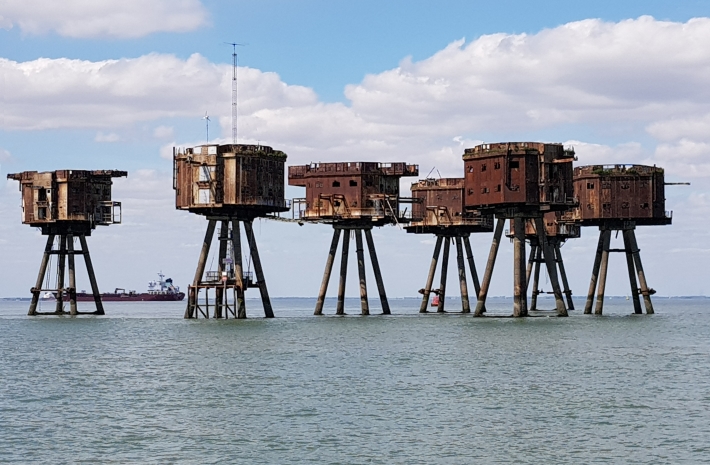 Red Sands Army Fort looking North West
