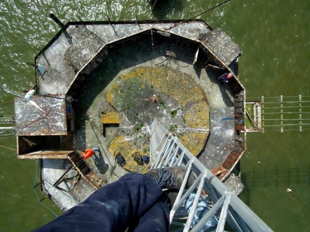 From the top of Red Sands Radio Antenna From the top of Red Sands Radio Antenna