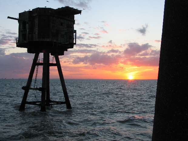 Bofors Tower in sunset