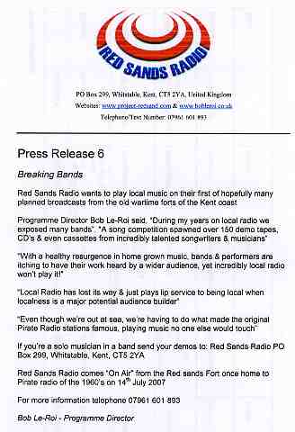 Press Release #6