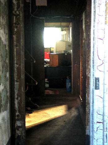 Looking towards studio from galley