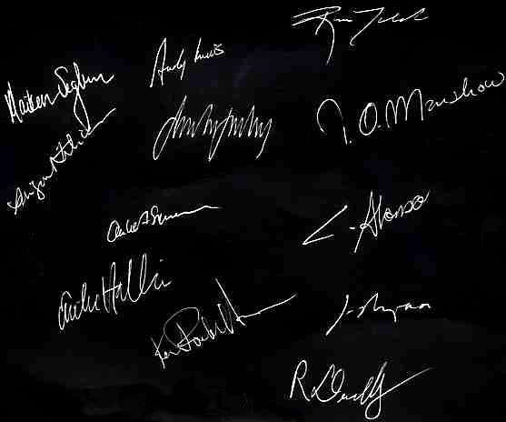 Norwegian & American Students Visting Signatures