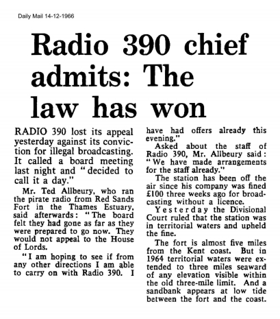 Daily Mail 14 December 1966