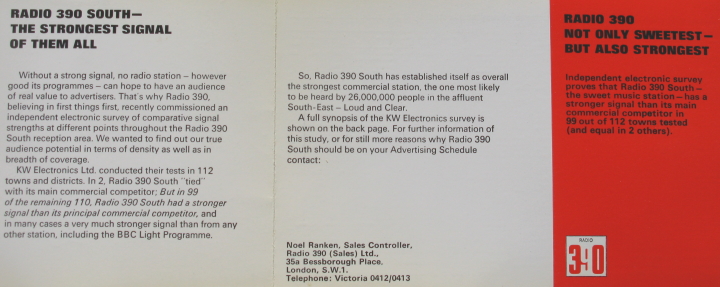 Radio 390 Rate Card Detail