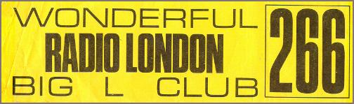 Radio London Big L Club Car Sticker