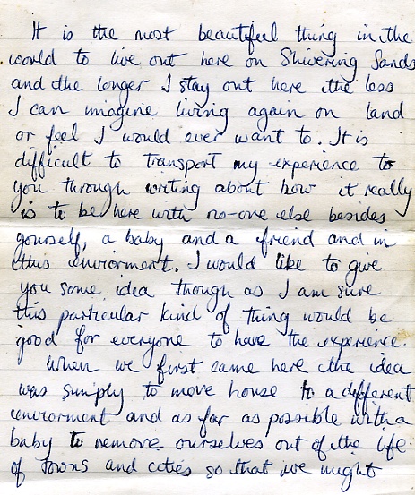 Letter 2 found on fort in 1969
