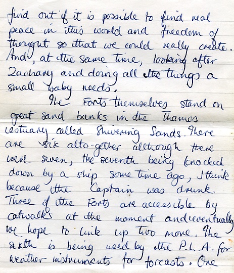 Letter 2 found on fort in 1969