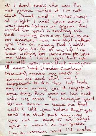 Letter found on fort in 1969