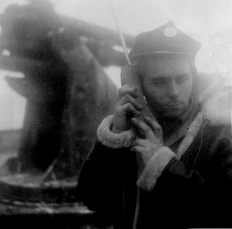 Cliff Coutelle on the ship to shore link