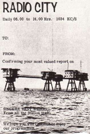 Radio City QSL Card