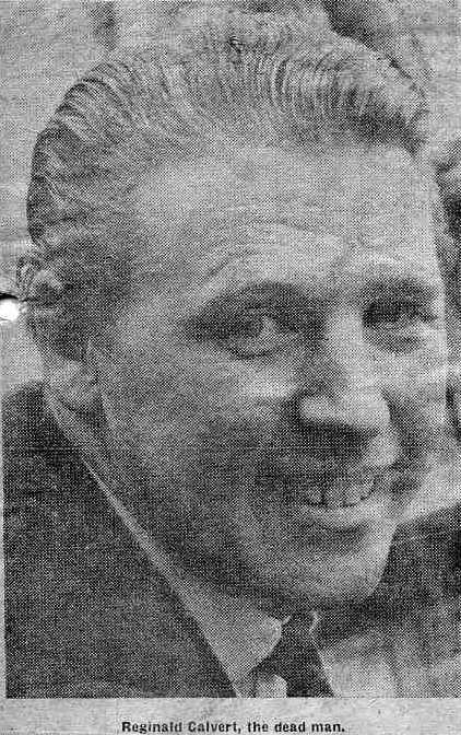 Reg Calvert shooting Press Report