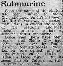 Reg Calvert shooting Press Report