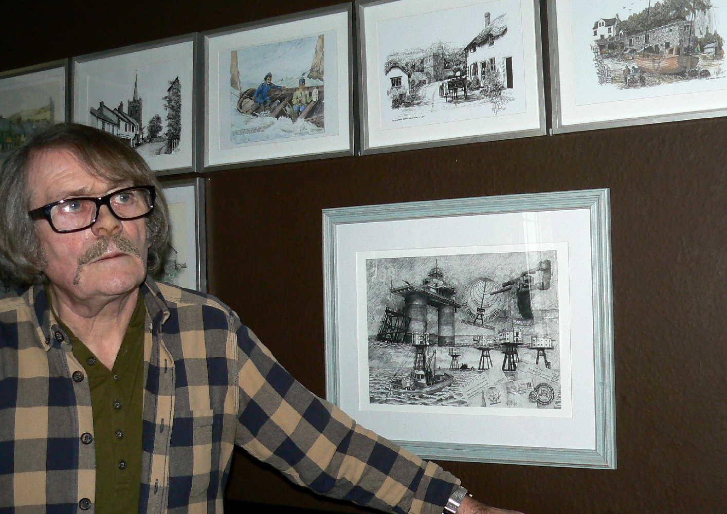 Jerry pictured with Radio City 2014 Artwork