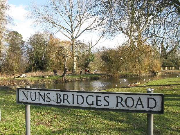 Nuns Bridges Road Sign